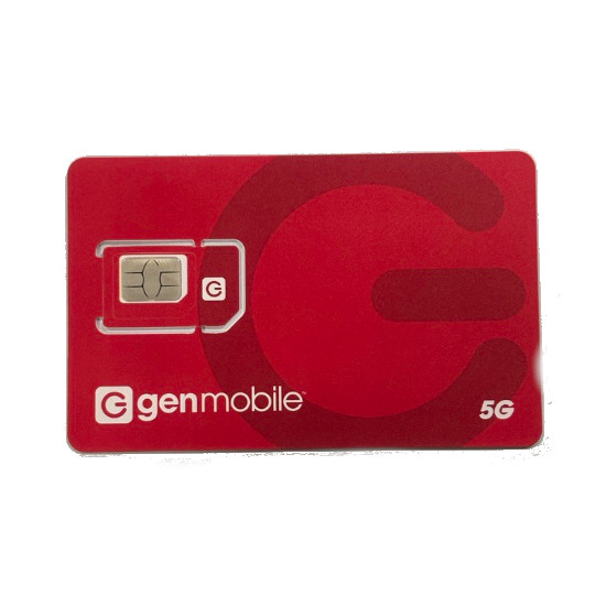Picture of GenMobile Rose(TMO) Network Sim Card