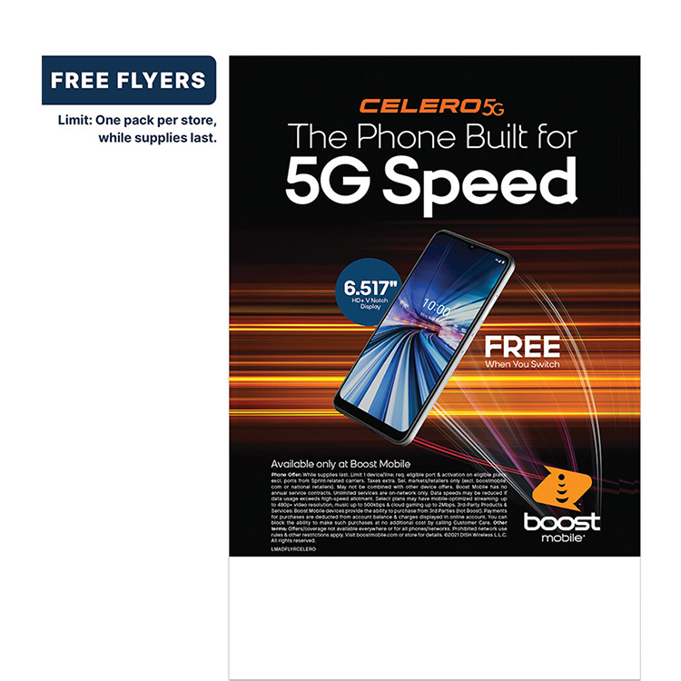 Picture of VIP Free Flyer Promo – (250 pack) Celero 5G FREE when you switch